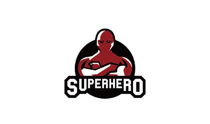 superhero标志(zhì)logo設計-VIS視覺形象系統設計